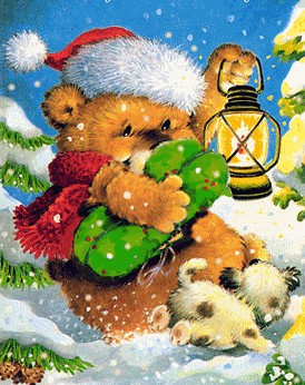 Božično novoletne zimske slike in animacije - foto