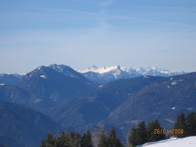 Olševa in del grebena Karavank