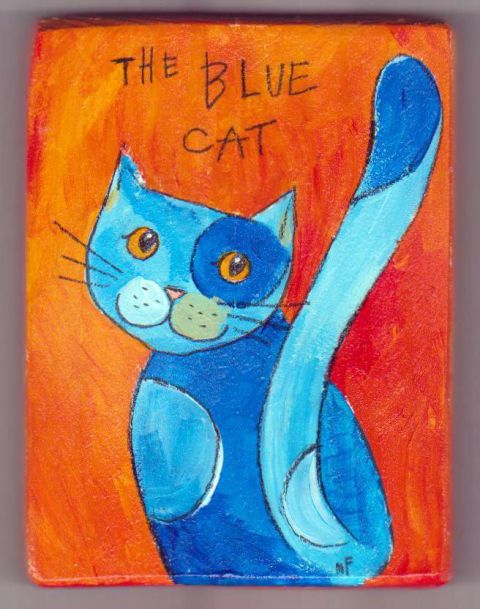 The blue cat
