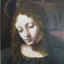 Leonardo da Vinci-detail  freske
olje na platno