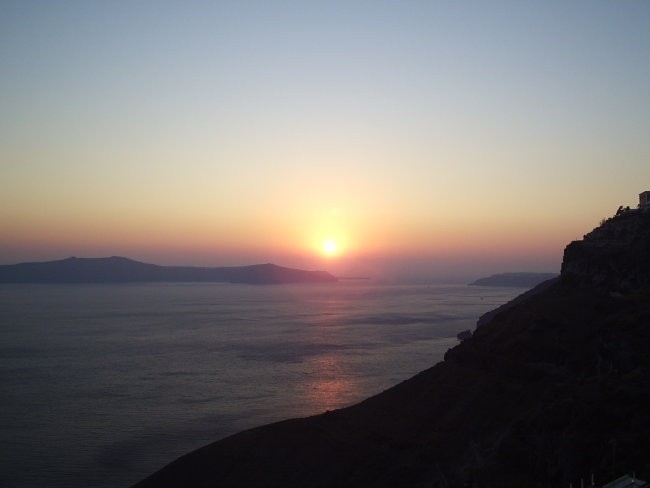 Sončni zahod,Santorini