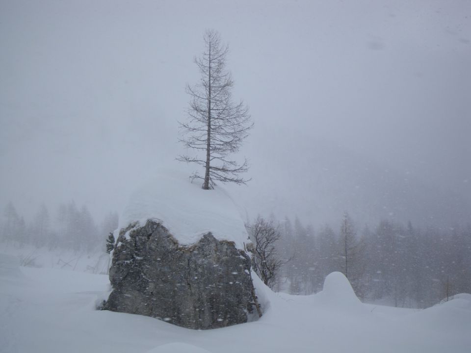 Zimski vzpon na kamniško sedlo - foto povečava