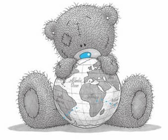 Medvedek z globusom