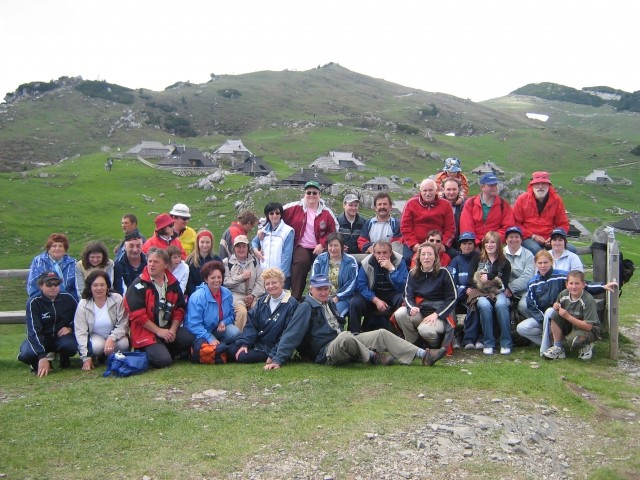 Udeleženci pohoda velika planina 2007