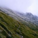 Košutnikov Turn (2134 m) - Najvišji vrh grebena Košute (nekje v megli)