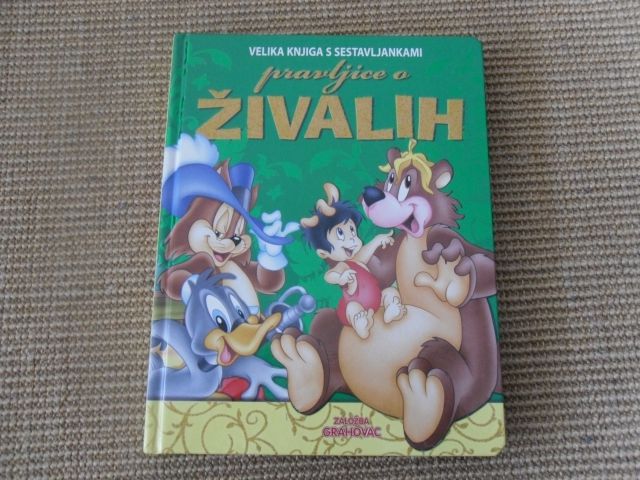 Pravljice o živalih Velika knjiga s sestavljankami