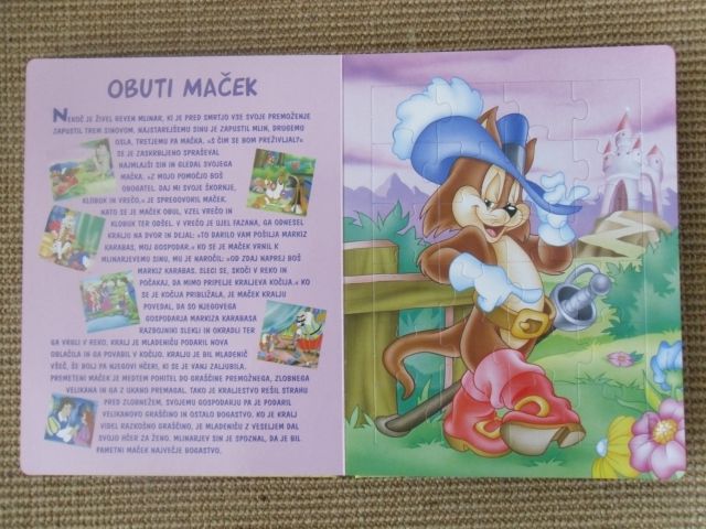 Pravljice o živalih Velika knjiga s sestavljankami