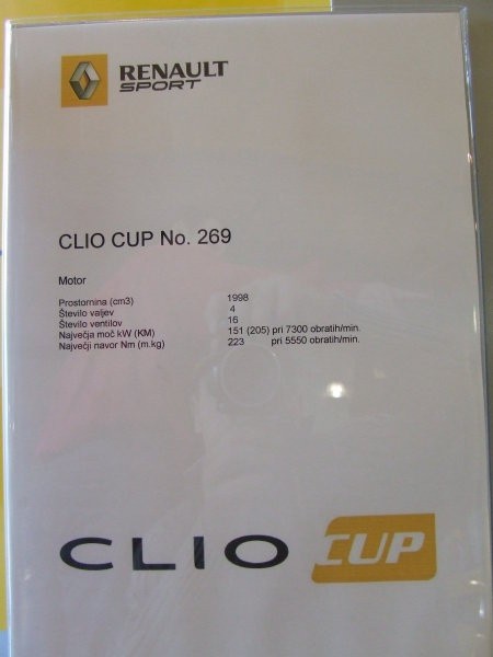 Predstavitev CLIO CUP v  Trebnjem - foto povečava