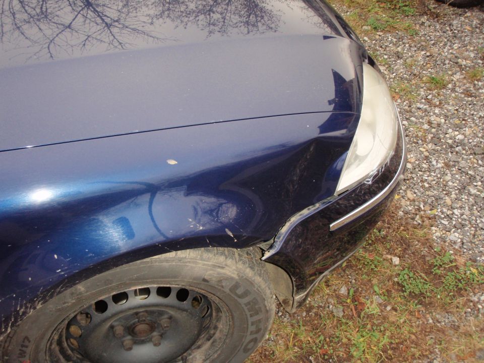 VW Passat škoda zaradi srne - foto povečava