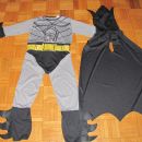 pustni kostum batman, vel. 5-7 let, 10 eur