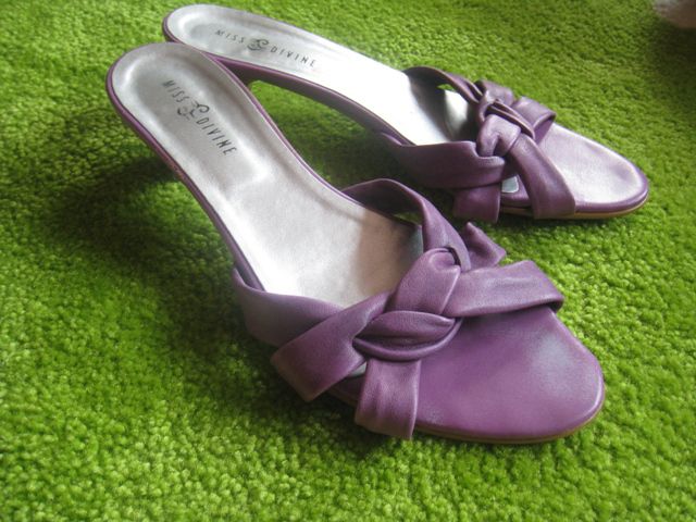 Vijolični sandali, kupljeni v Bati, 1x nošene, 6 eur