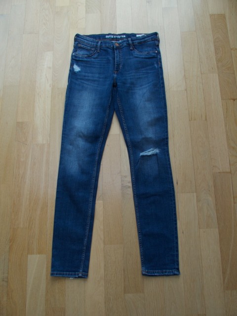 H&M modre jeans hlače št. 170, 6 eur
