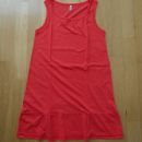 1x oblečena BENETTON rdeča oblekica brez rokavov št. 150 (10-11 let); 8 eur