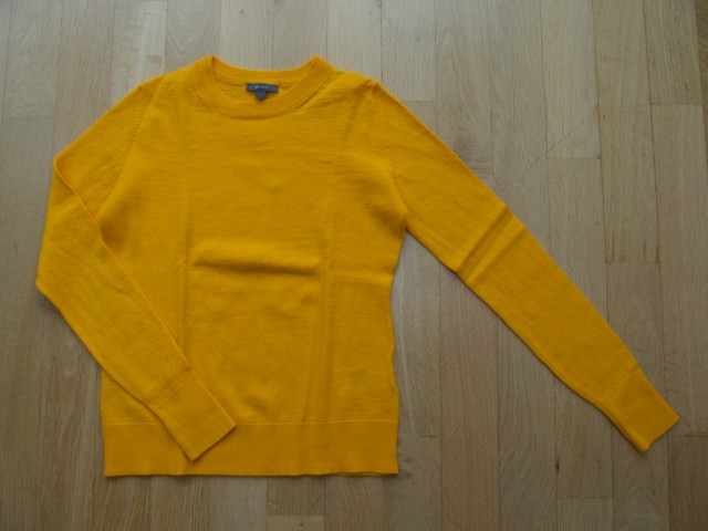 H&M karo podložene pajkice+oranžen pulover št. 11-12 let
