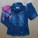 Komplet S.OLIVER jeans srajca št. S-140 in pasana rutka