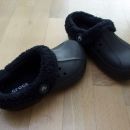 CROCS zimski črni, parkrat obuti, št. 4-6; 10 eur