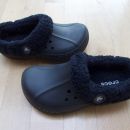 CROCS zimski črni, parkrat obuti, št. 4-6