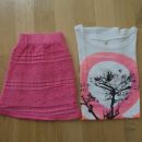 Komplet BENETTON majca in CALZEDONIA krilo 7-8 let; 8 eur