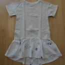 1x oblečena zelo lepa bombažna ZARA oblekica št. 122 (7 let); 12 eur