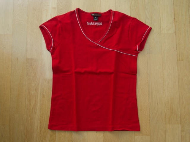H&M SPORT elastična rdeča majica št. S; 4 eur