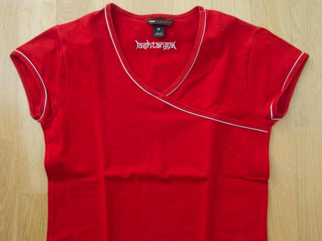 H&M SPORT elastična rdeča majica št. S