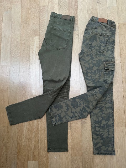 2x ZARA CARGO hlače vel. 13-14 let (164); 10 eur kom
