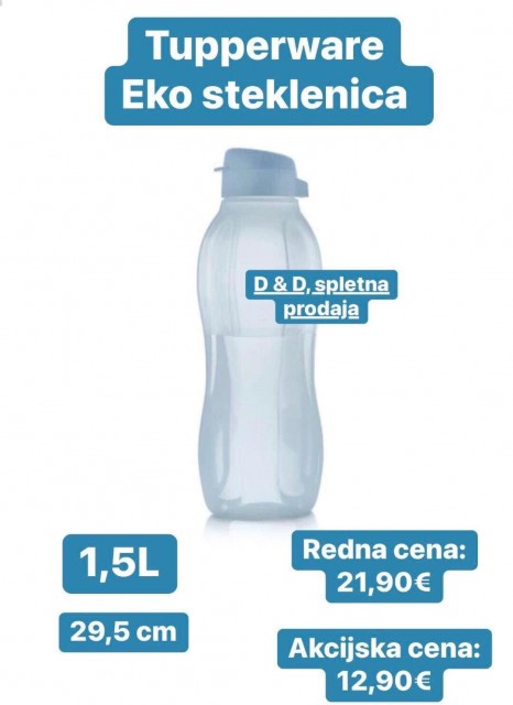 Tupperware Eko steklenica 1,5L le 12,90€ - foto