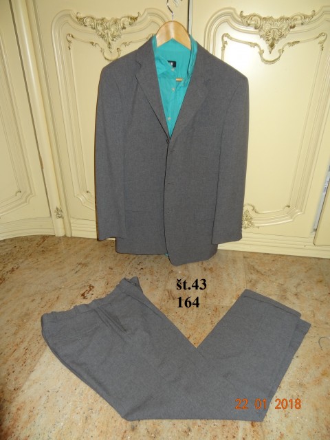 164 kostum moški, fantovski (hlače, suknjič, sako) 15€  oblačila