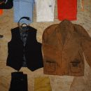 moška oblačila: srajce, hlače, sako, brezrokavnik, pasovi...  oblačila