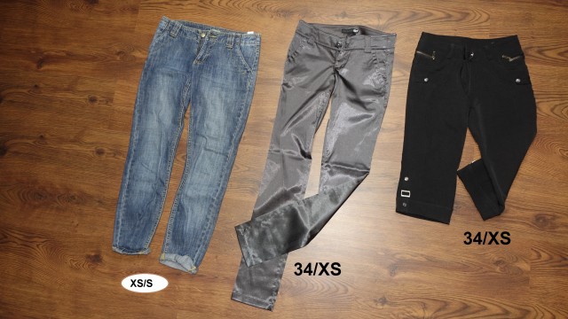 Najstniške hlače, XS 34, sive so bolj 32 XXS