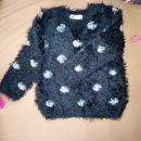 110-116 puhasti topel pulover, dekliška jopica 6€