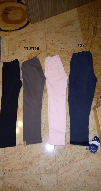 Pajkice hlače legice 110-116 in trenerka 116 4€