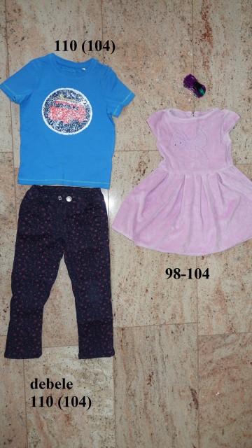104 otroška oblačila, majica hlače obleka Maribor