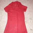 rdeča pletena tunika XS-S 3€
