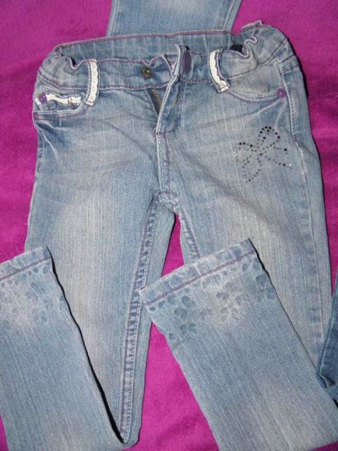 Jeans kavbojke za punčko staro 3-4 let