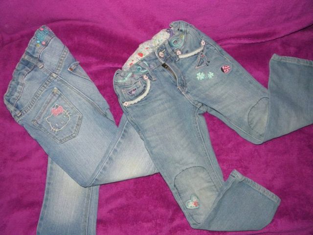 Jeans kavbojke za punčko staro od 2-3 let