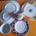 Komplet porcelan 4 krožniki, 2 skodelici-4 Eur-PRODANO