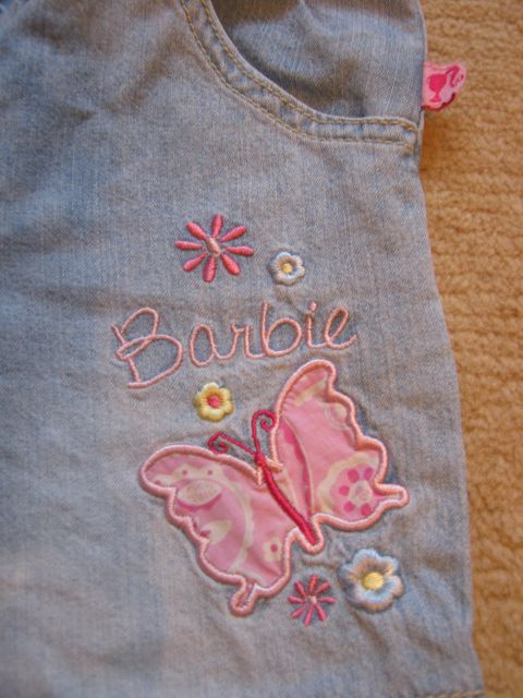 Jeans hlače Barbie, aplikacija na levi hlačnici