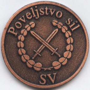 Kovanci slovenske vojske mali (2,3cm) - foto