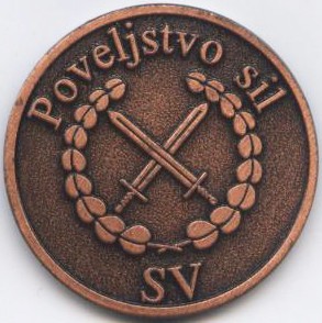 Kovanci slovenske vojske mali (2,3cm) - foto povečava