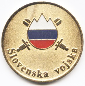 Kovanci slovenske vojske mali (2,3cm) - foto povečava