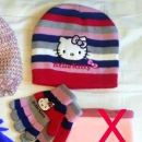 Kapa in rokavičke Hello Kitty za 4-6let =5eur