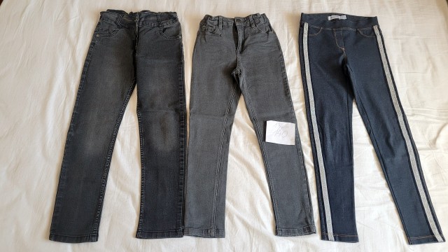 Kavbojke jeans pajkice 134-140 = 3eur-kos