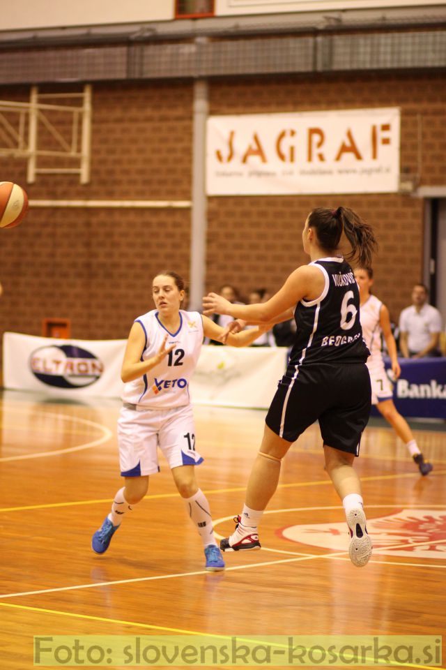 ŽKK Triglav - ŽKK Partizan - foto povečava