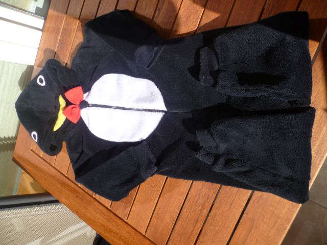Flis pajacek, pižama Pingvin, št 2-3let