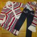 Gymboree, vel. 104, dolžina razkoraka 44 cm, jeans, majica, jopica, šal, kapa, 35 €