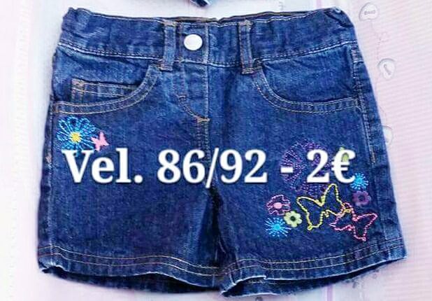 Kratke jeans hlače vel. 86/92