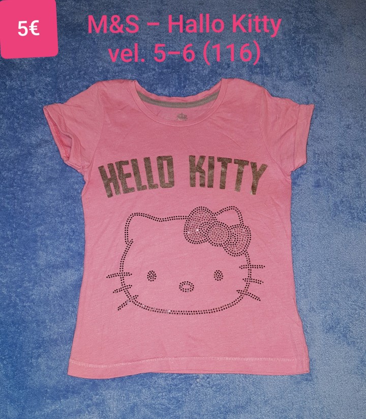 Majica kratek rokav M&S - Hallo Kitty vel. 5-6 (116)