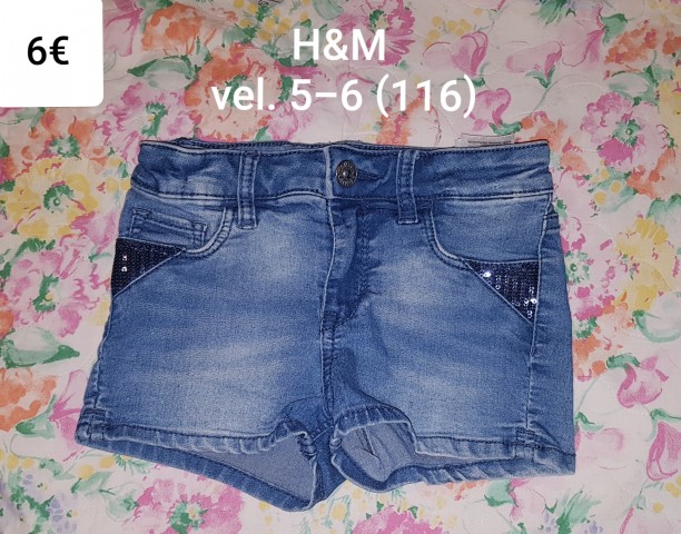 Kratke jeans hlače H&M vel. 5-6 (116)