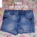 Kratke jeans hlače H&M vel. 5-6 (116)